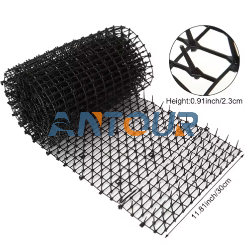 Anti Cat Spikes | Plastic Cat Scat Mat with Spikes | Anti Cat Mat Repellent Mat with Spikes | Black Plastic Prickle Strip Model No: ANBGCT2