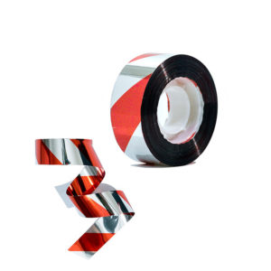red silver bird repellent tape